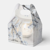 雪きらめく灯の冬の結婚式 フェイバーボックス (裏面サイド)