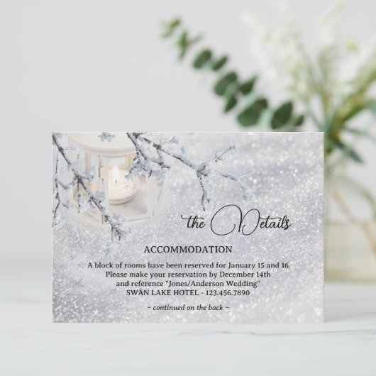 雪きらめく灯式 エンクロージャーカード (スタンド正面)