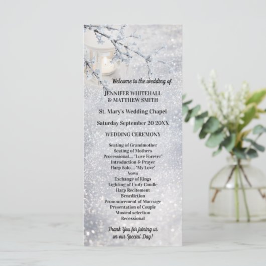 雪きらめく灯式 プログラム (スタンド正面)