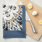 雪くもの巣 キッチンタオル (四つ折り)
