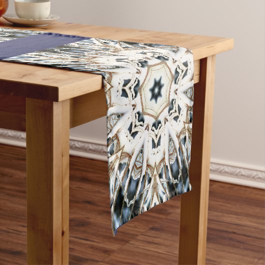 雪くもの巣 ショートテーブルランナー (インサイチュ)
