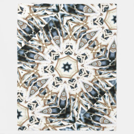 雪くもの巣 フリースブランケット