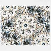 雪くもの巣 フリースブランケット (正面(横))