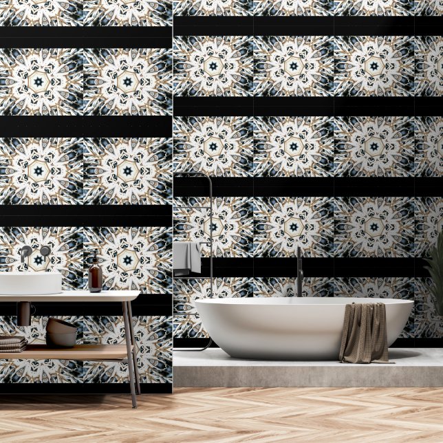 雪くもの巣 壁紙 (浴室)