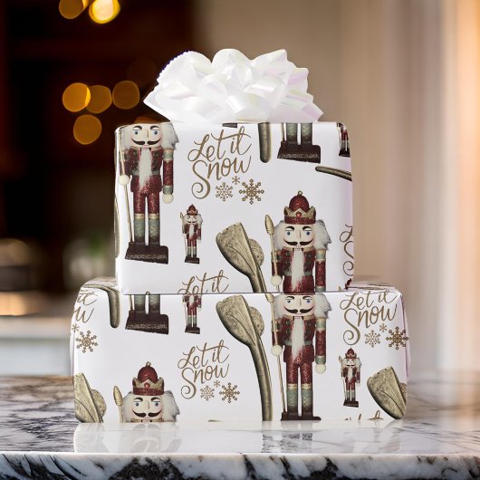 雪くるみ割り兵士 ラッピングペーパー