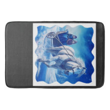 雪そりに乗った2人の若い女の子