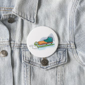 雪そり 缶バッジ