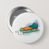 雪そり 缶バッジ (正面&裏面)