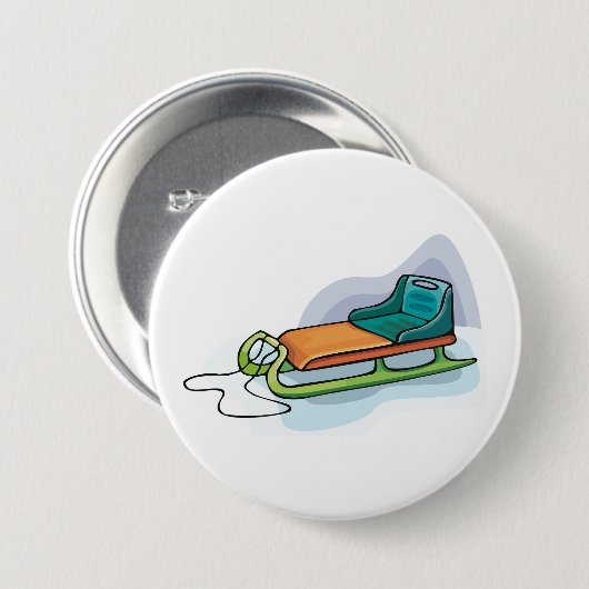 雪そり 缶バッジ (正面&裏面)