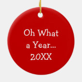 雪だるまおもしろいは顔マスクを着てクリスマス セラミックオーナメント (裏面)