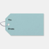 雪だるまおもしろいエレガントクリスマス ギフトタグ (裏面横)