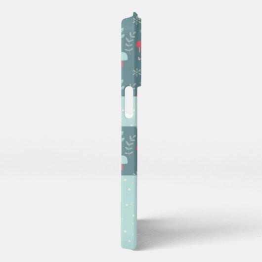 雪だるまおもしろいクリスマス引用文(名前) iPhoneケース (右側面)