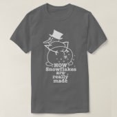 雪だるまおもしろいスノーおもしろいクリスマス Tシャツ (デザイン正面)