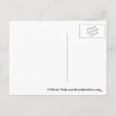 雪だるまおもしろいビーチホリデーバケーションハガキ シーズンポストカード (裏面)