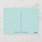 雪だるまおもしろいホテル、ノーザンライトアンドペンギン ポストカード (裏面)