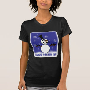 雪だるまおもしろい中毒ホリデーマンガ Tシャツ