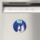 雪だるまおもしろい漫画 マグネット (インサイチュ (食洗機))