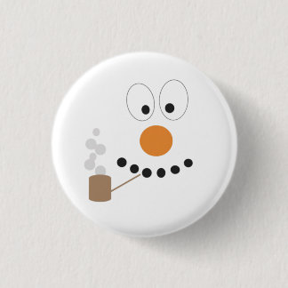 雪だるまおもしろい顔かわいいノベルティクリスマス 缶バッジ