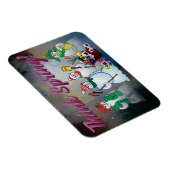 雪だるまおよびパンジー17aの磁石が付いている春を考えて下さい マグネット (右側)