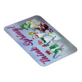 雪だるまおよびパンジー17ltの磁石が付いている春を考えて下さい マグネット (右側)