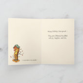 雪だるまおよび鳥の友人-それを個人化して下さい シーズンカード (内部)