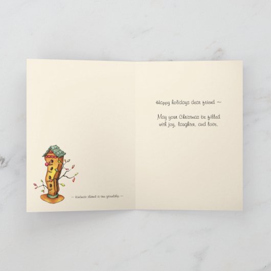 雪だるまおよび鳥の友人-それを個人化して下さい シーズンカード