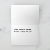 雪だるまおよびsnowwomanのクリスマスカード シーズンカード (内部)