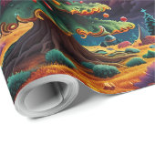 雪だるまお洒落クリスマスアートワーク ラッピングペーパー (ロールコーナー)