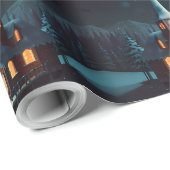 雪だるまお洒落クリスマスアートワーク ラッピングペーパー (ロールコーナー)