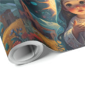 雪だるまお洒落クリスマスアートワーク ラッピングペーパー (ロールコーナー)