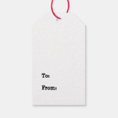 雪だるまお洒落メリークリスマス ギフトタグ (裏面)