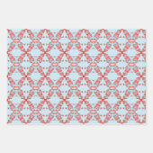 雪だるまからのクリスマスグリーティングカード ラッピングペーパーシート (正面3)