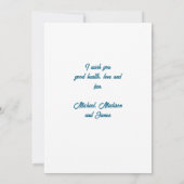 雪だるまからのクリスマスグリーティングカード 招待状 (裏面)