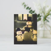 雪だるまからの幸せな休日 シーズンポストカード (スタンド正面)