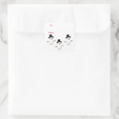 雪だるまからギフトラベル スクエアシール (バッグ)