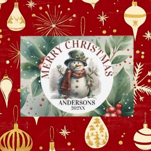 雪だるまかわいいクリスマスの願い シーズンカード