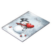 雪だるまがビッグハートに恋をする ノートブック (左側)