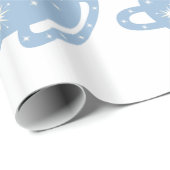 雪だるまが付いているココア ラッピングペーパー (ロールコーナー)