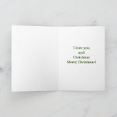 雪だるまが愛するクリスマス ホリデー カード (内部)