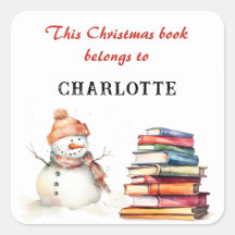 雪だるまこのクリスマスブックは名前をカスタムする