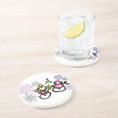 雪だるまさんと雪の女性が踊る コースター (側面)