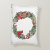 雪だるますてきと(鳥)ショウジョウコウカンチョウ アクセントクッション (裏面(縦))