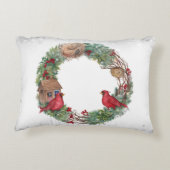 雪だるますてきと(鳥)ショウジョウコウカンチョウ アクセントクッション (裏面)