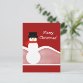 雪だるますてきのクリスマスハガキ シーズンポストカード (スタンド正面)