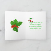 雪だるますてきクリスマスカード シーズンカード (内部)