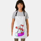 雪だるまとしてSonowboard.PNG エプロン (インサイチュ)