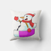 雪だるまとしてSonowboard.PNG クッション (裏面)