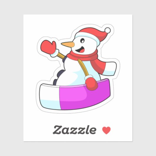 雪だるまとしてSonowboard.PNG シール (シート)