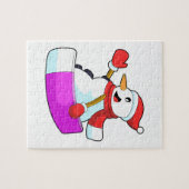 雪だるまとしてSonowboard.PNG ジグソーパズル (横)