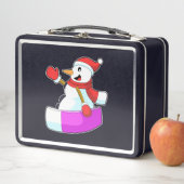 雪だるまとしてSonowboard.PNG メタルランチボックス (インサイチュ)